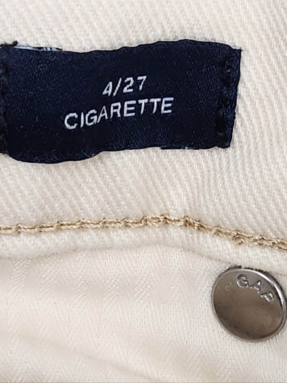GAP High-Rise Cigarette Straight Leg Stretch Jeans/ Pants. 4 - Picture 9 of 11